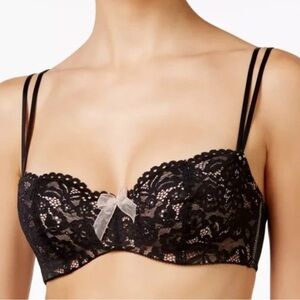 b’tempt’d by Wacoal, like new Black Lace Bra with Bow Detail